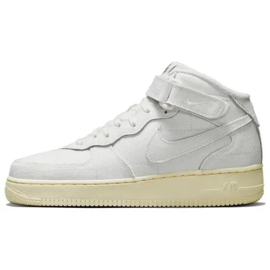 Nike Air Force 1 Mid '07 Summit White Canvas Women's