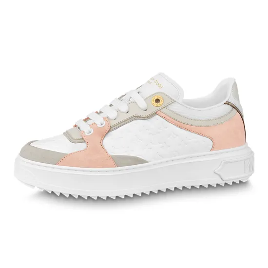 LOUIS VUITTON Time Out Casual Shoes Women's Low-Top White