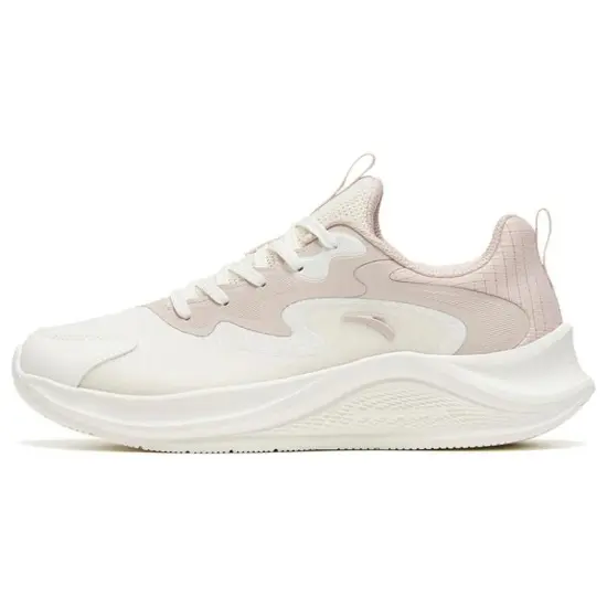 ANTA Walk Running Shoes Women's Low-Top White Gray