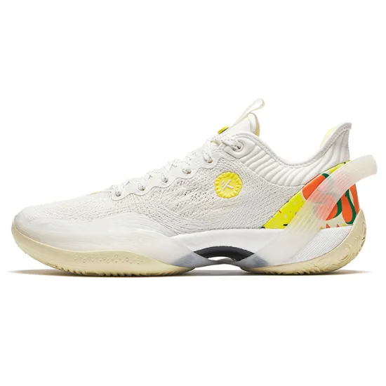 ANTA Three-point Rain1.0 Basketball Shoes Men Low-Top Yellow