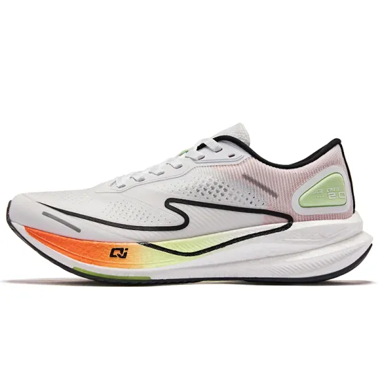 Erke Dust 2.0 Cushioning Rebound Low-Top Running Shoes Men's White Green