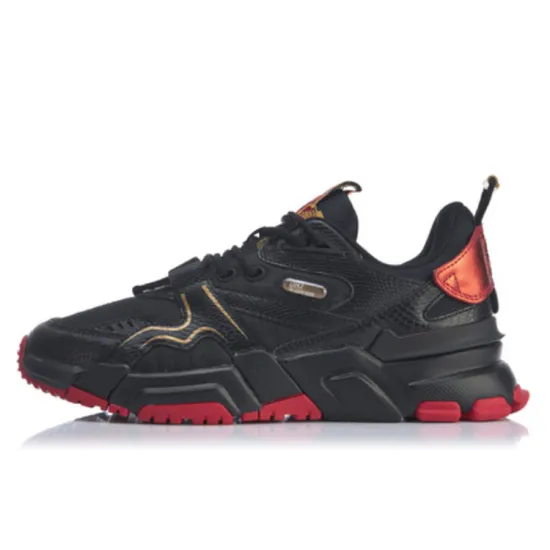 LINING 001 Casual Shoes Men Low-Top Black Red