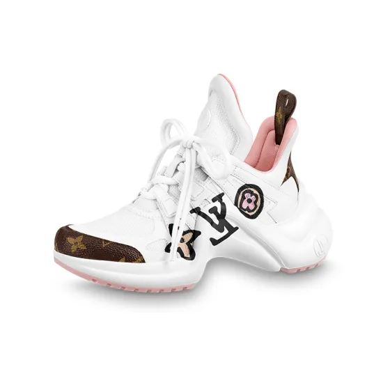 LOUIS VUITTON Archlight 1.0 Sneakers 'White With Large Logo' Women's