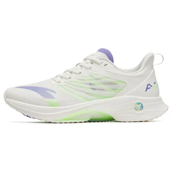 ANTA MACH 3.0 Running Shoes Women's Low-Top White Purple Green
