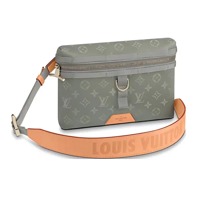 LOUIS VUITTON Leather Messenger Bag, Shoulder Bag, Crossbody Bag Men's Jasper