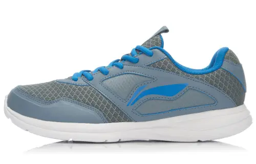 LiNing Hongyan Breathable Abrasion Resistant Slip Resistant Cushioning Low Top Running Shoes Men's Gray Blue