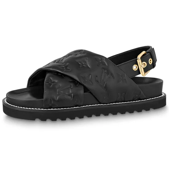 LOUIS VUITTON Paseo Comfort One-Strap Sandals Women's
