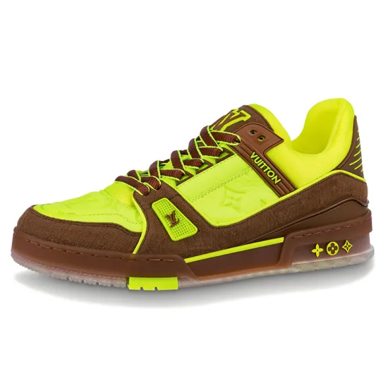 LOUIS VUITTON Trainer Yellow Brown