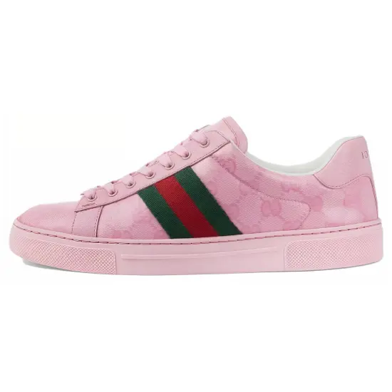 GUCCI Women's Ace 'GG Crystal Canvas   Pink' Women's