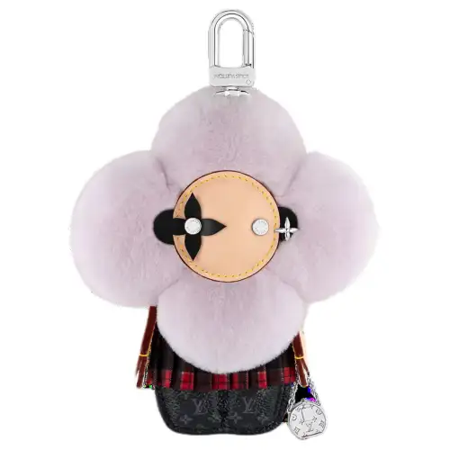LOUIS VUITTON Leather Pendant Bag Merchandise Women's Purple