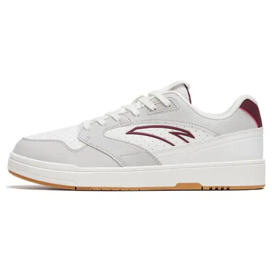 ANTA Street Play Series Skateboard Shoes Women's Low-Top Gray White