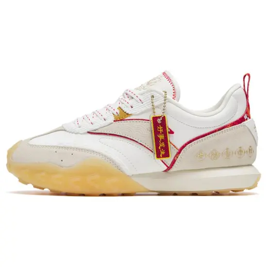 ANTA Life Collection Casual Shoes Women's Low-Top White Gray Red