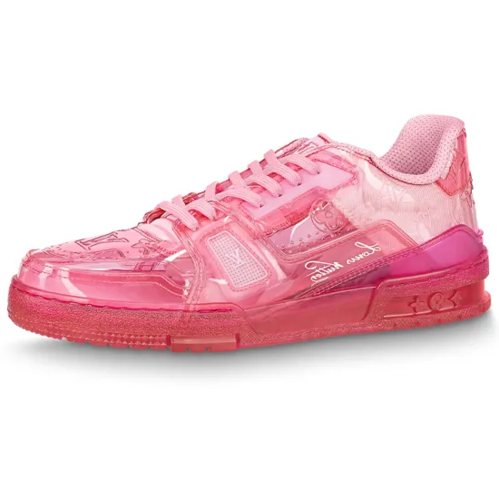 LOUIS VUITTON LV Trainer Fluroescent Pink