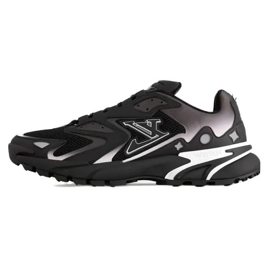 LOUIS VUITTON Runner Tatic Low Top Casual Shoes Men's Black