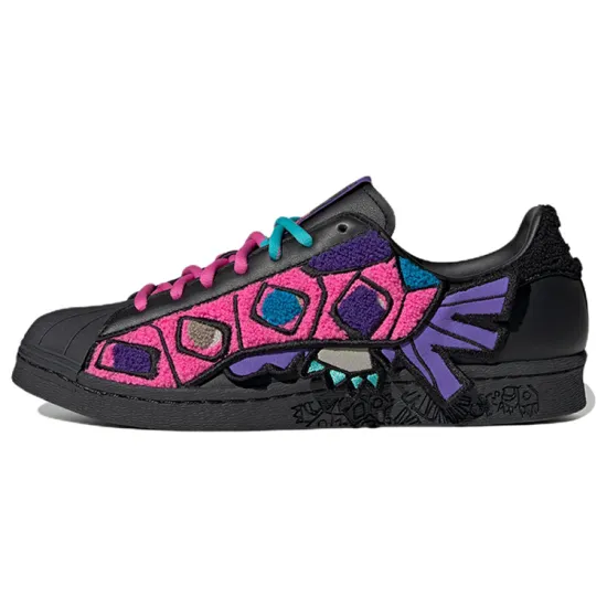 Adidas Originals Skateboarding Shoes Unisex Low-top Black/purple/pink