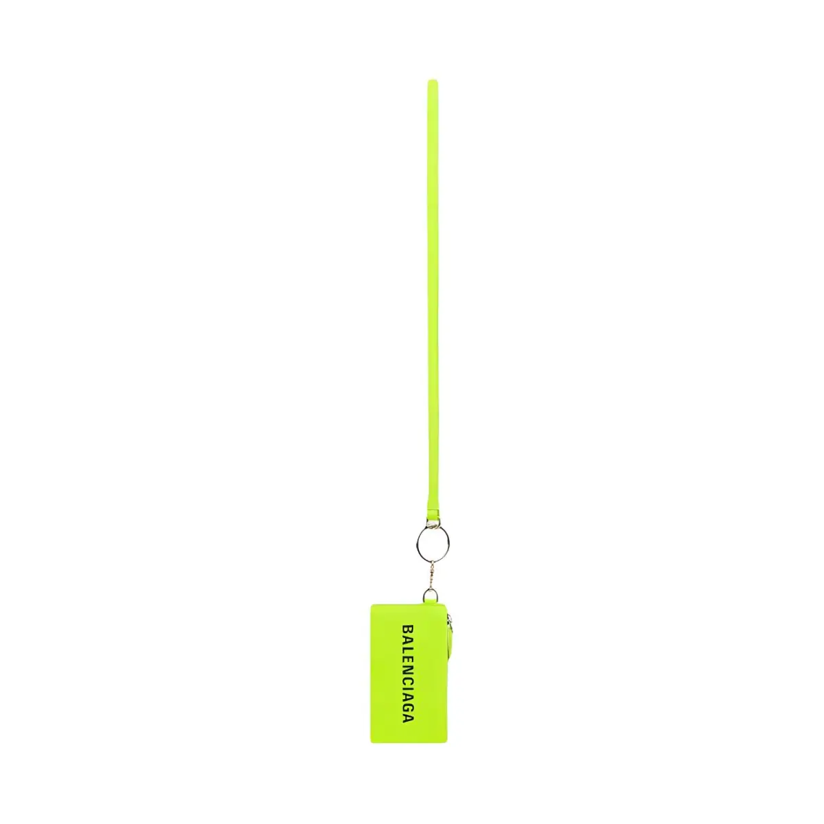 Balenciaga Cash Cow Leather Card Holder Card Holder Men's Fluorescent Yellow