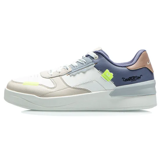 LINING CF Skateboard Shoes Men Low-Top Ecru/Night Shadow Blue