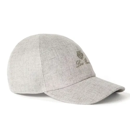 Loro Piana Linen Baseball Caps Men's Natural