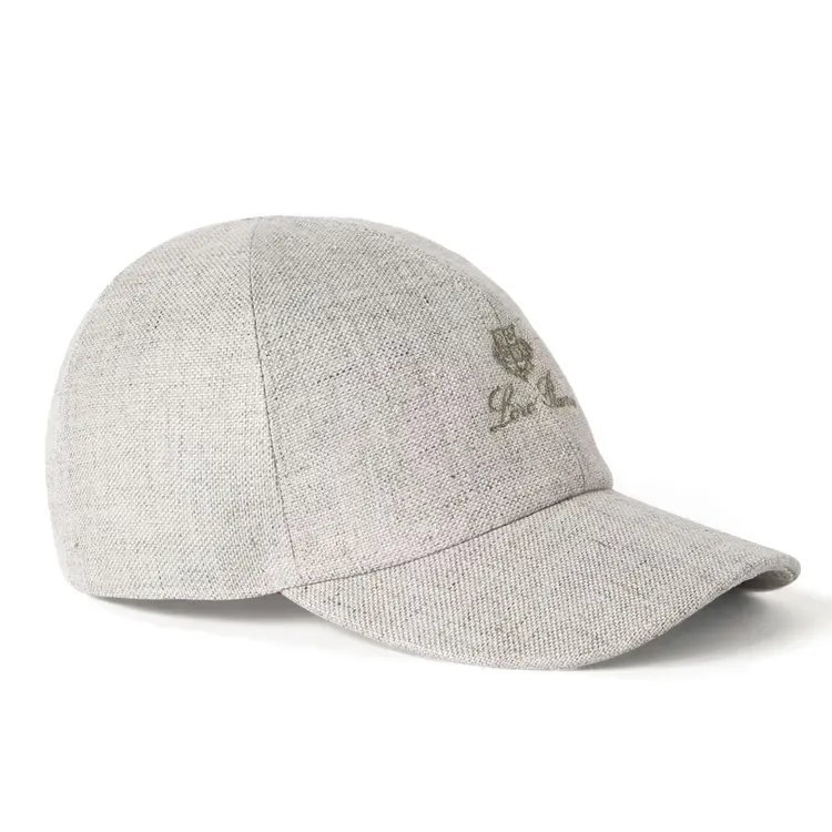 Loro Piana Linen Baseball Caps Men's Natural