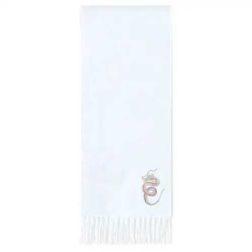 Loro Piana Cashmere Knit Scarves Kids' Glacier Blue