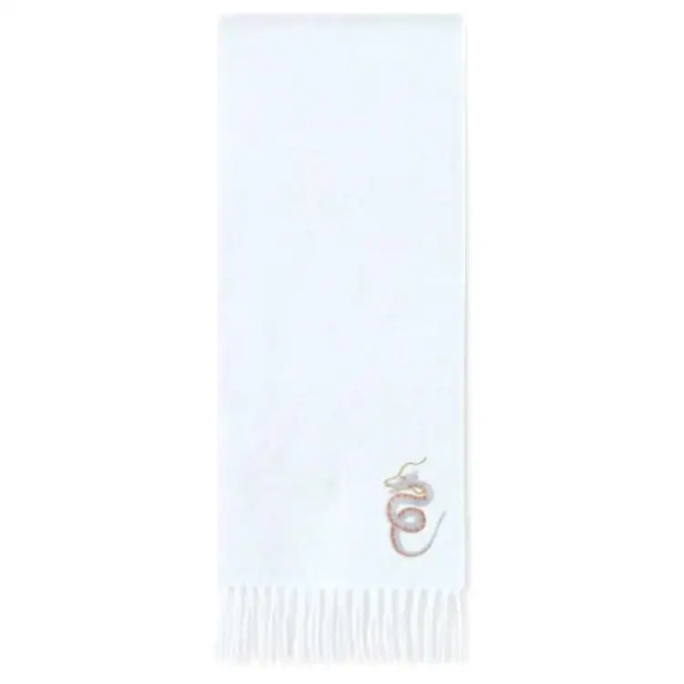 Loro Piana Cashmere Knit Scarves Kids' Glacier Blue