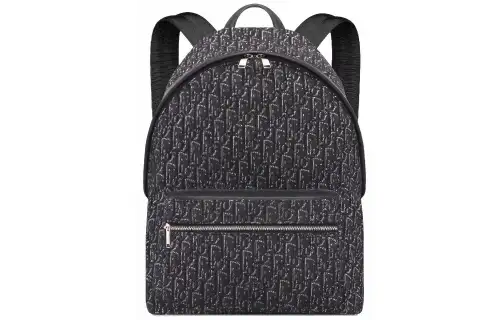 DIOR Cow Leather Backpack Men's Black