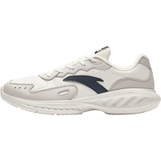 ANTA Nebula Running Shoes Men Low-Top Ivory White/Light Gray