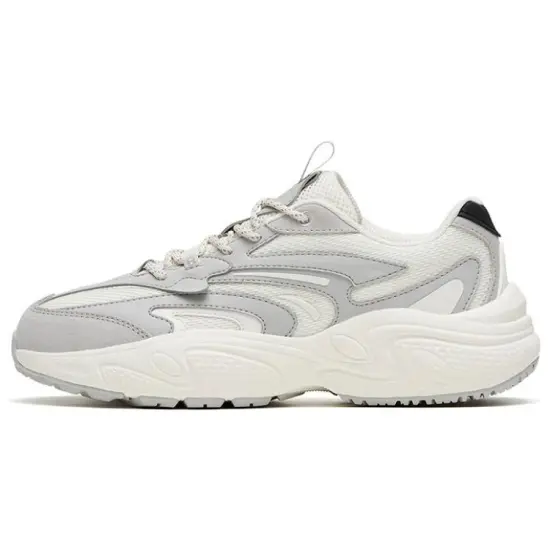 ANTA C37 Series Chunky Sneakers Women's Low-Top White Gray Black
