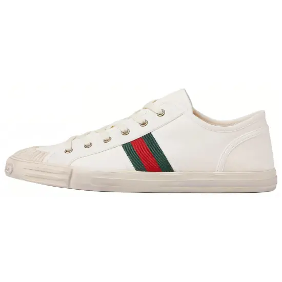 GUCCI Skateboard Shoes Men Low-Top White