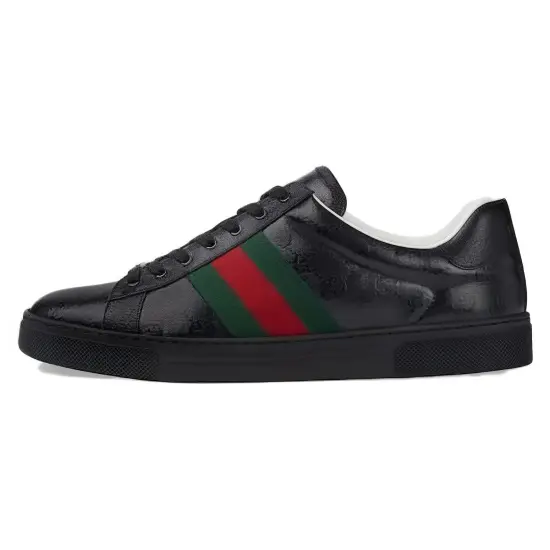GUCCI Ace 'GG Crystal Canvas - Black'