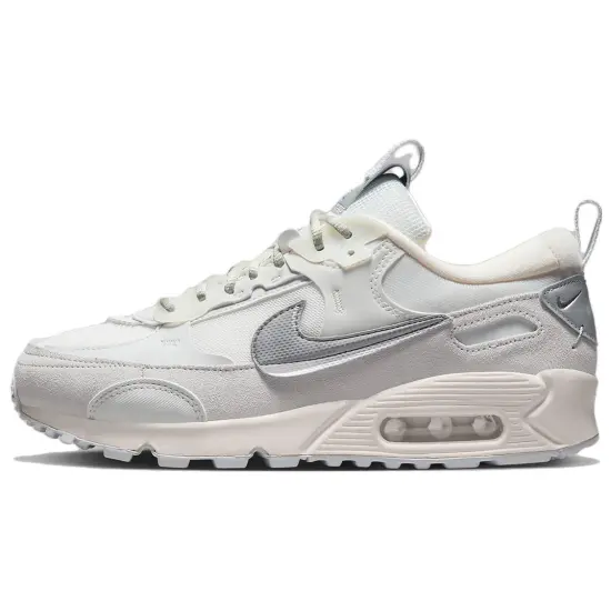 Nike Air Max 90 Futura Summit White Metallic Silver Women's