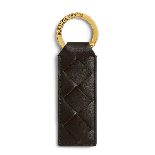 Bottega Veneta Calfskin, Metal Keychains Women's Brown