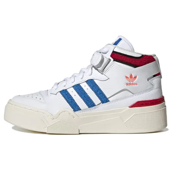 Adidas Originals Forum Bonega 2B Mid Cloud White Bright Royal Better Scarlet Women's