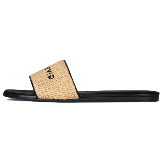 Givenchy 4G Slide Slippers Women's Beige Black