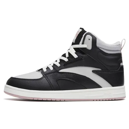 ANTA Street Play Series Skateboard Shoes Women's High-Top Black