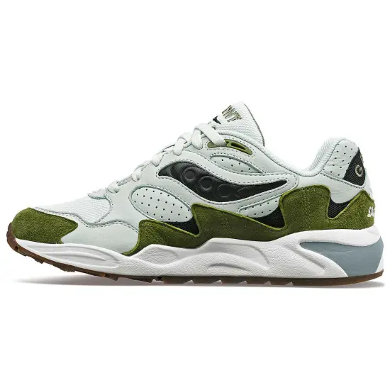 Saucony Grid Shadow 2 Casual Shoes Unisex Low-Top White/Green