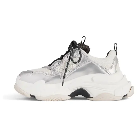 Balenciaga Triple S Black White Silver