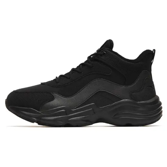 ANTA Walker Casual Shoes Women's Mid-Top Black