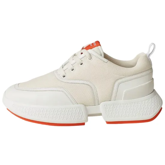 HERMES Giga Slip Resistant Low Top Sports Casual Shoes Women's White