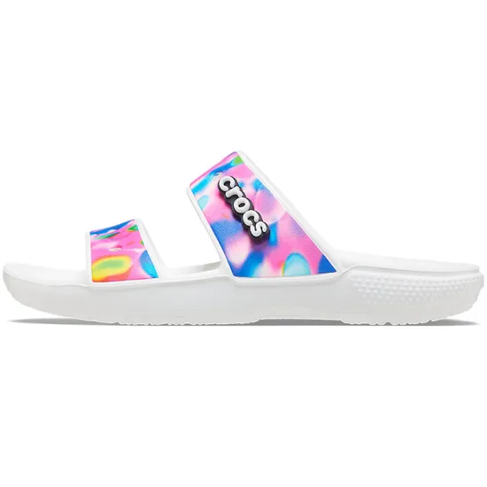 Crocs Classic Colorful Unisex White Pink Slippers 'White Pink'