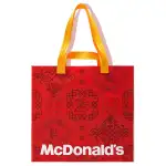 CLOT McDonald's, Collaboration Polyethylene PE Tote Bag, Shopping Bag, Shoulder Bag, Handbag Regular Unisex Red