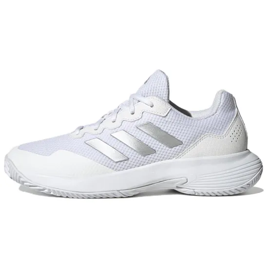 Adidas Gamecourt 2.0 Cloud White Silver Metallic Women's