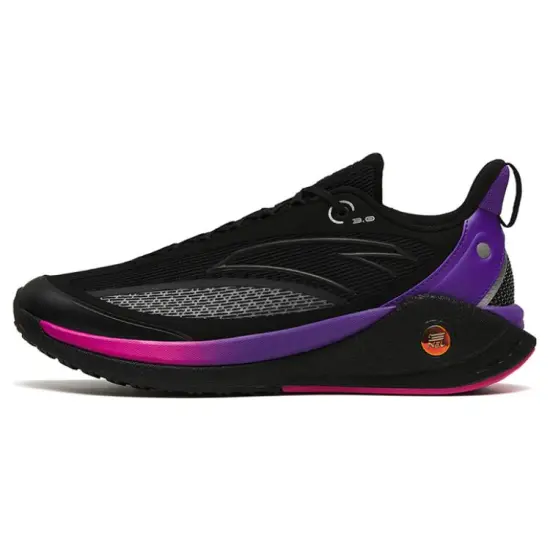 Anta C37 3.0 Anti Slip And Wear Resistant Breathable Low Top Running Shoes Men's Black Red