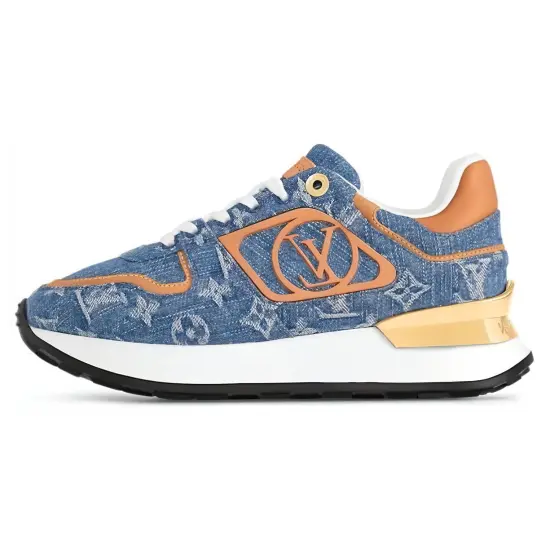 LOUIS VUITTON NEO RUN AWAY Low Top Casual Shoes Women's Blue