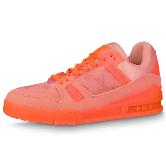 LOUIS VUITTON X Virgil Abloh Trainer Sneakers 'Virgil Peach'