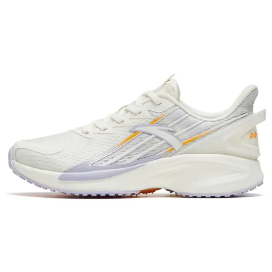 ANTA A-Grip Pro Running Shoes Women's Low-Top White Purple/Yellow