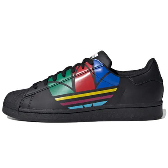 Adidas Originals Superstar Series Skateboard Shoes Unisex Low-top Black/Red/Blue/Green