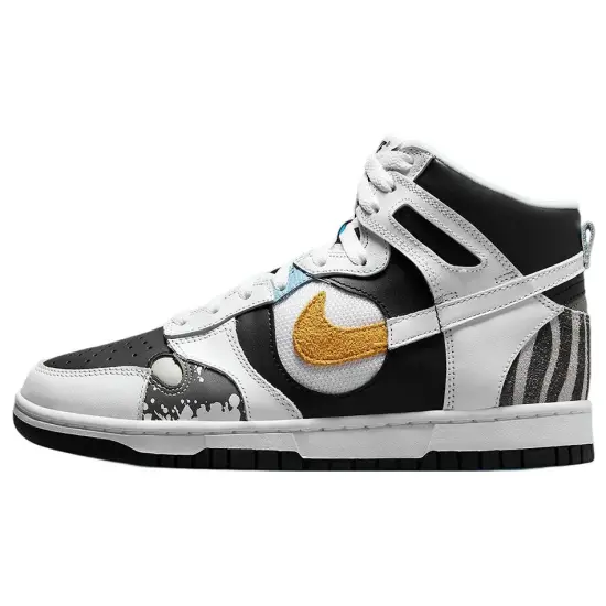 Nike Dunk High See Through White Black Women's