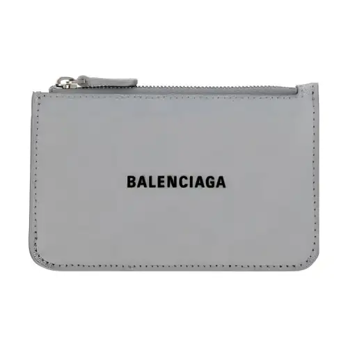 Balenciaga Leather Card Holder Card Holder Women's Silver/Black
