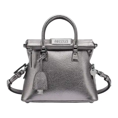 Maison Margiela 5AC Calfskin Crossbody Bag, Shoulder Bag Mini Women's Metallic Gray